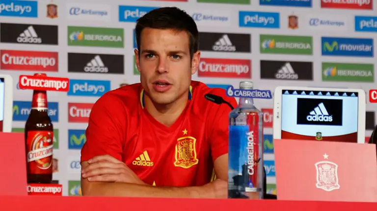 César Azpilicueta en rueda de prensa.