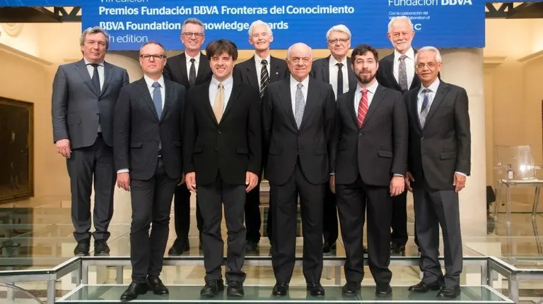 Algunos de los premiados en Fronteras del Conocimiento. BBVA