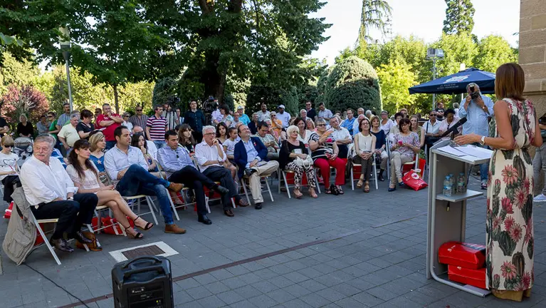 Acto electoral del PSN-PSOE con Miquel Iceta, María Chivite, Jesús Mari Fernández y Toni Magdaleno (3). IÑIGO ALZUGARAY