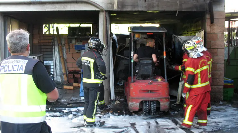 Incendio en un transformador en Dantxarinea