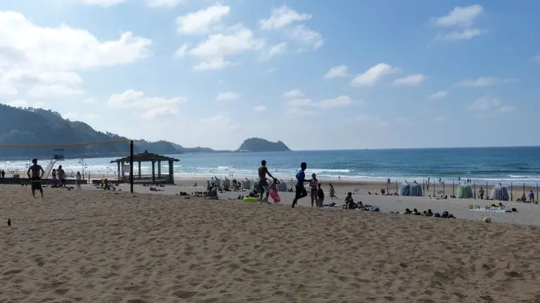 La plaza de Zarautz. JUAN TIAGUES
