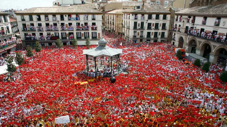 Cohete de Tudela visto desde la Casa del Reloj Turismo de Navarra