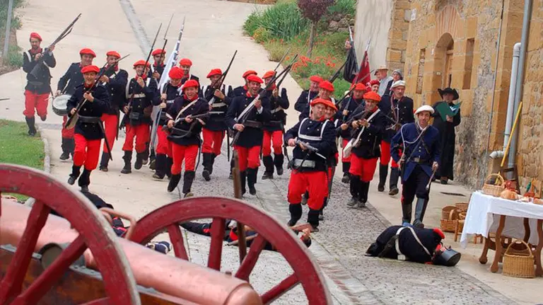 Recreación de la batalla de Lácar. Turismo de Navarra