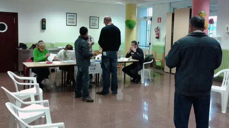 Mesa electoral. (EP)