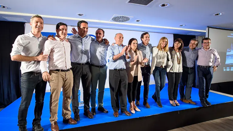 La coalición UPN-PP celebra los buenos resultados del 26J  . PABLO LASAOSA 03