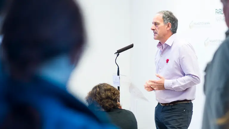 Adolfo Araiz, de EH Bildu. PABLO LASAOSA