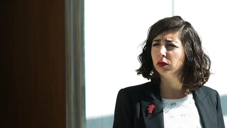 Laura Pérez de Podemos. PABLO LASAOSA