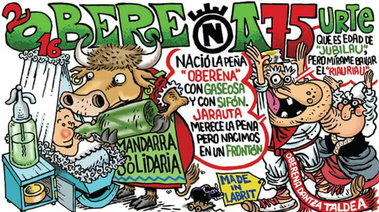 Cartel de la Peña Oberena 2016.