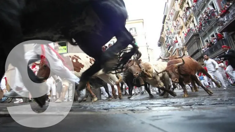 Encierro del día 14 de julio de 2014. San Fermín, sanfermines, toros. CRISTINA NÚÑEZ BAQUEDANO