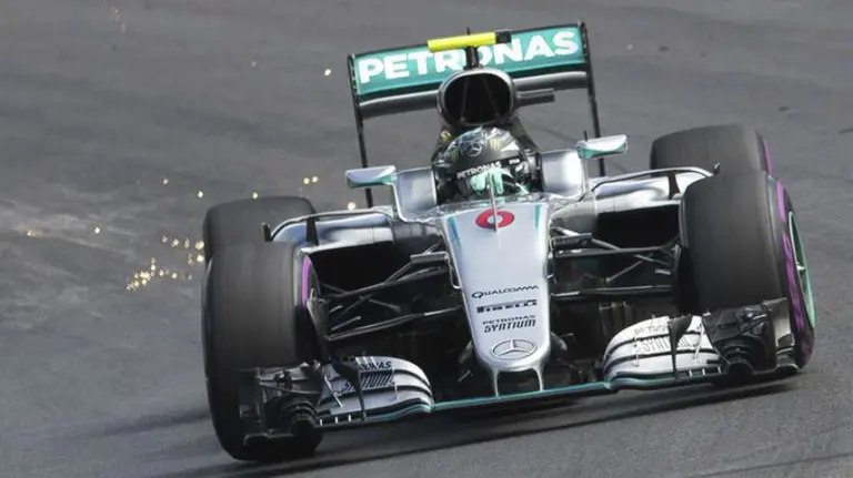 El piloto Rosberg en acción. Efe.