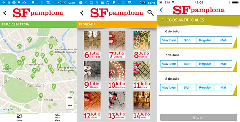 Nuevas herramientas de la App San Fermín 2016