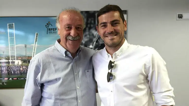 Del Bosque y Casillas. Efe.