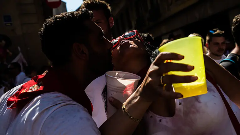 Los mejores momentos del ambiente del sábado 9 julio en San Fermín. DANIEL FERNÁNDEZ (2)