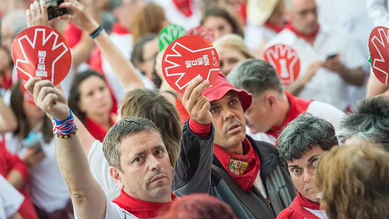 Marcha ciudadana contra las agresiones sexistas en Pamplo celebrada en Sanfermines DANIEL FERNÁND (7)