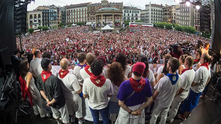 Marcha ciudadana contra las agresiones sexistas en Pamplo celebrada en Sanfermines DANIEL FERNÁND (13)