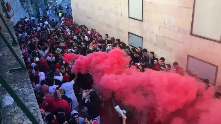 Encierro de la villavesa.