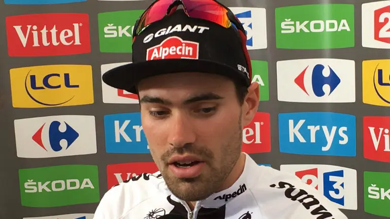Tom Dumoulin marca distancia en la CRI. Twitter.