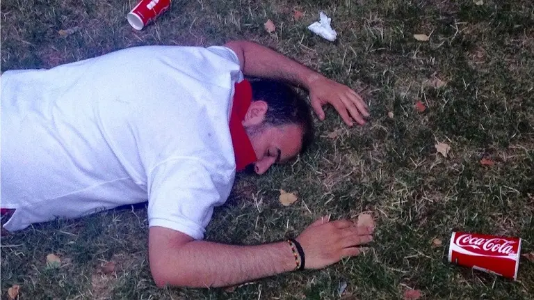 Víctor Fernández, el protagonista del reportaje que narra cuánto ha bebido y salido de fiesta en Sanfermines. 