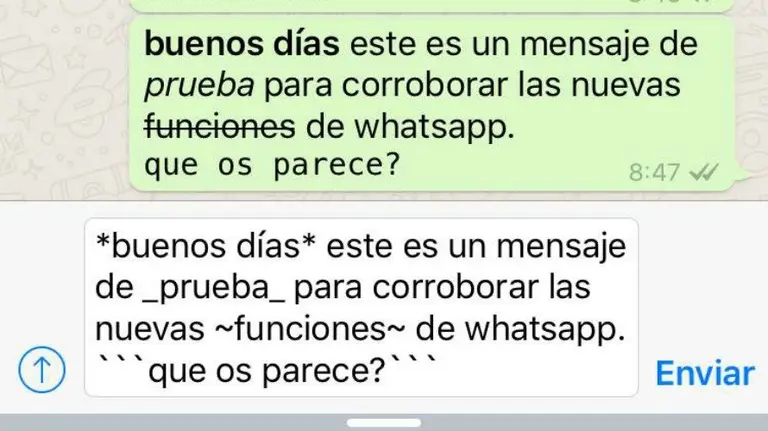 C&oacute;mo cambiar el tipo de fuente de tus mensajes de WhatsApp. 