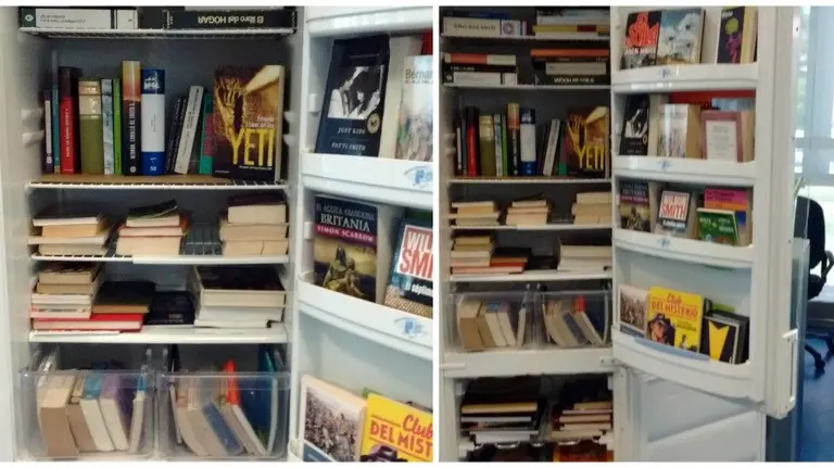 Una nevera en Pamplona para refrescar la lectura del verano. 