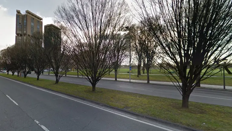 Avenida Pio XII en la intersección con la Avenida del Ejército