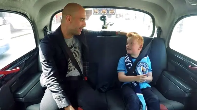 La sorpresa de Pep Guardiola a un joven seguidor del Manchester City.