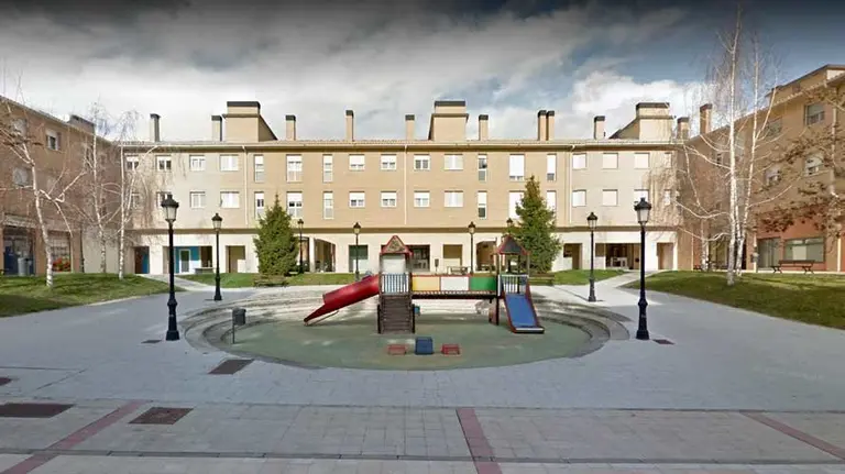 Plaza de Orcoyen cercana al lugar de los hechos.