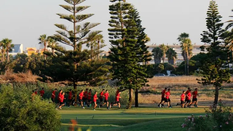 Osasuna empieza la pretemporada en Rota.   
