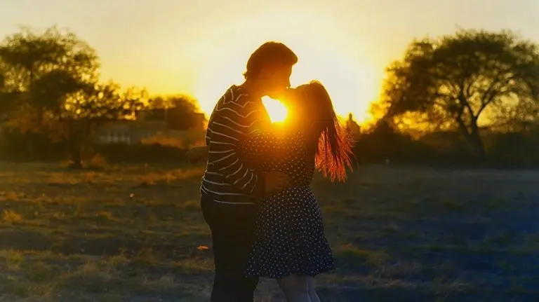 Una pareja de enamorados. 