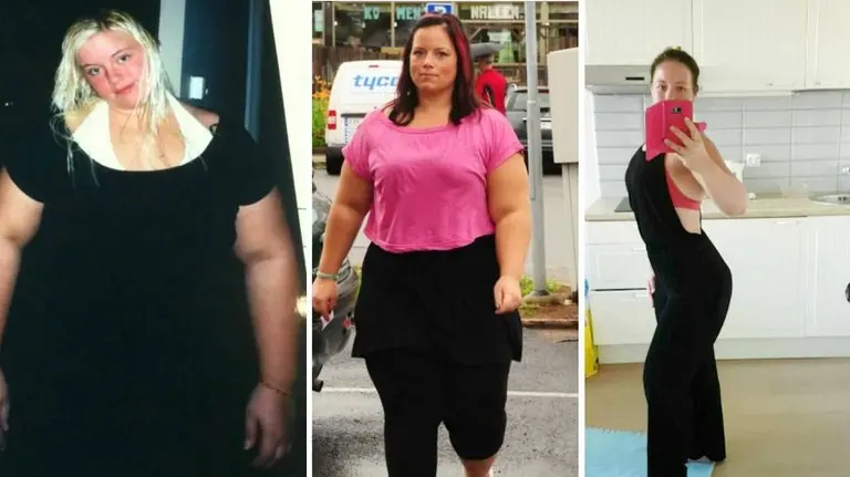 Sara Magnusson Backström después de perder 80 kilos. Instagram