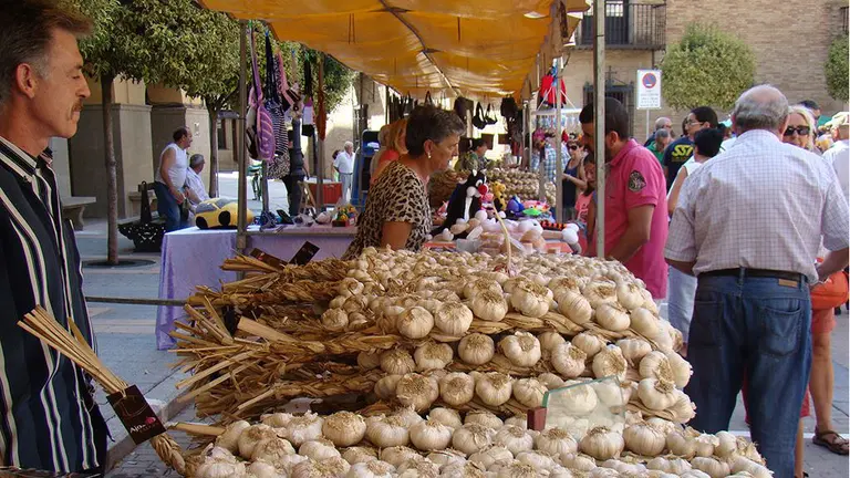 Imagen de la celebración del Día del Ajo en Falces. Fuente: Web del ayuntamiento - falces.org