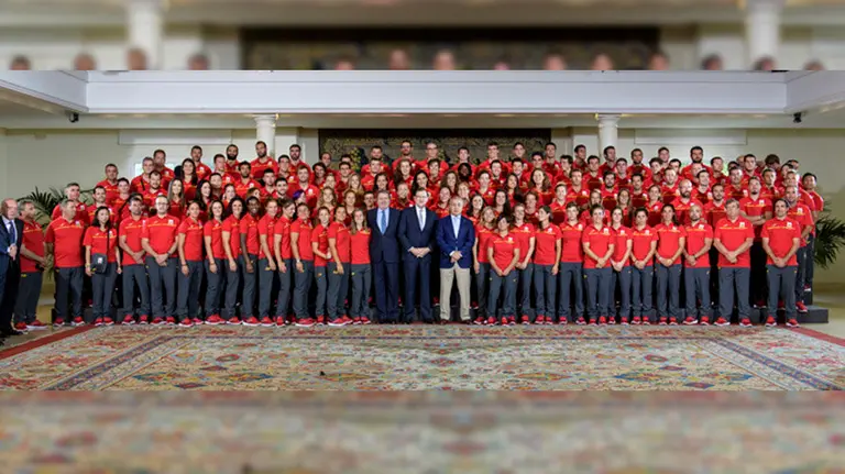 Recepción del Equipo Olímppico Español en la Moncloa