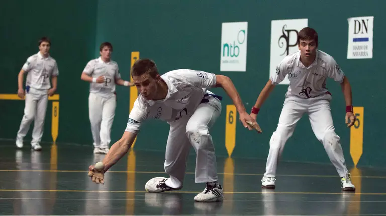 El delantero guipuzcoano Elola (Fundación Kantxa Pelotazale)