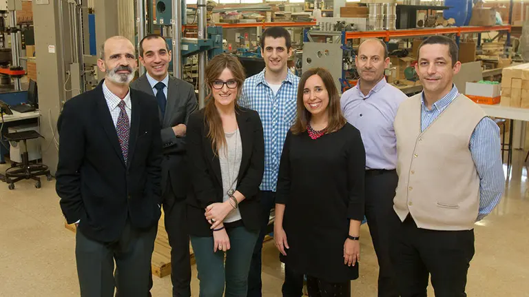 El equipo que ha investigado el modelo de &#39;edificio atún&#39;. UNAV