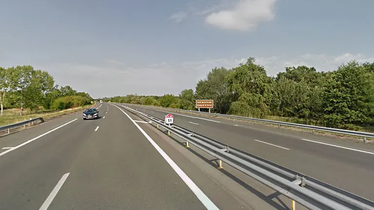 Imagen de la A-89 deirección Burdeos