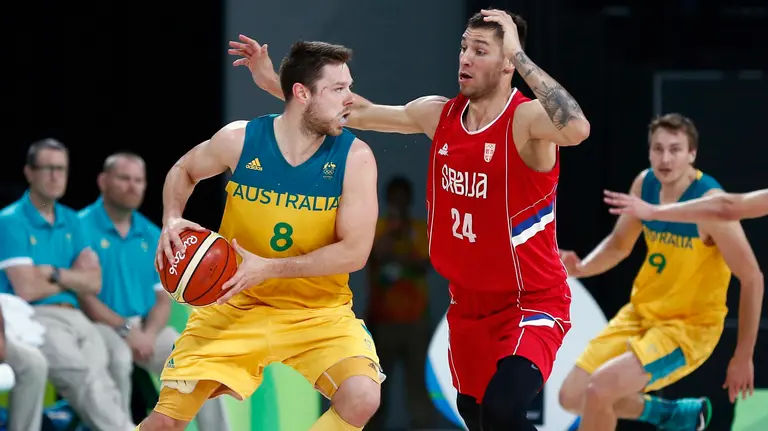 Australia se medirá con España en la pelea por el bronce. Rio De Janeiro (Brazil), (Brasil, Baloncesto) EFE/EPA/LARRY W. SMITH