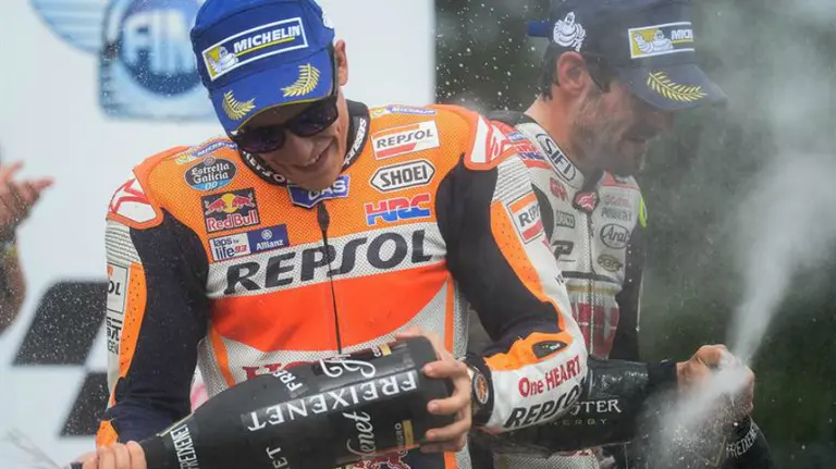 Marc Márquez es tercero en la República Checa. Efe