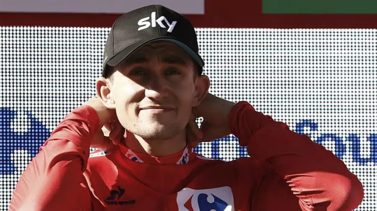 El ciclista polaco del equipo Sky, Michal Kwiatkowski, es el nuevo lider de la clasificación general. Efe