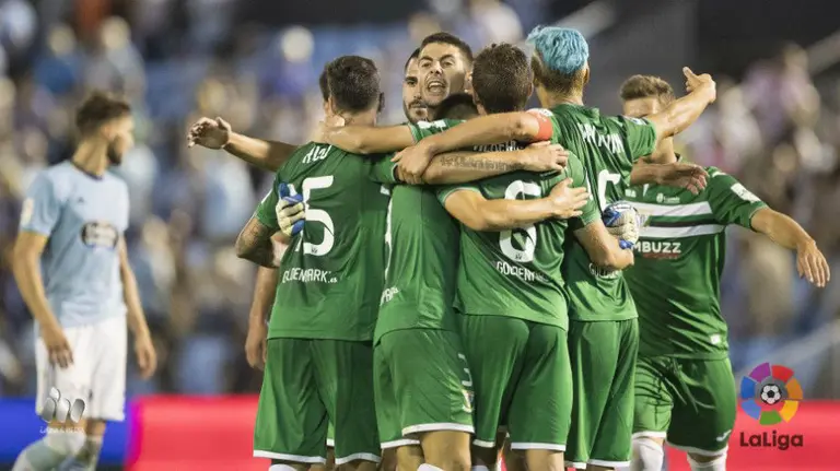 Primer triunfo del Leganés en la Liga Santander. Lfp.