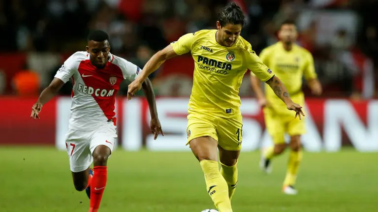 Partido Mónaco - Villarreal (1-0). Lfp.