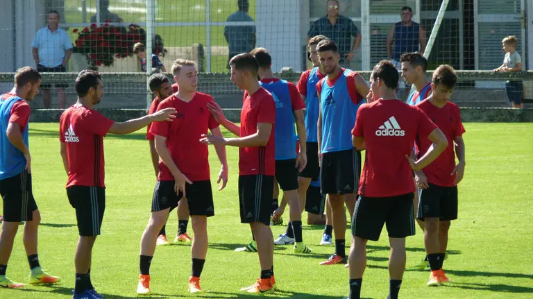Entrenamiento de Osasuna en Tajonar.