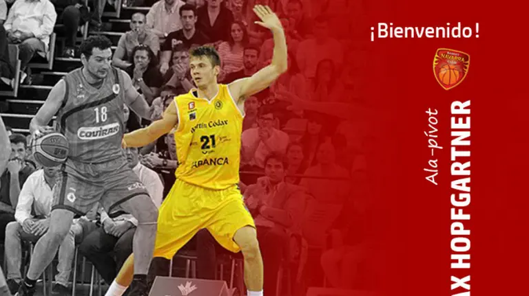 Max Hopfgartner en acción. Foto basket Navarra.