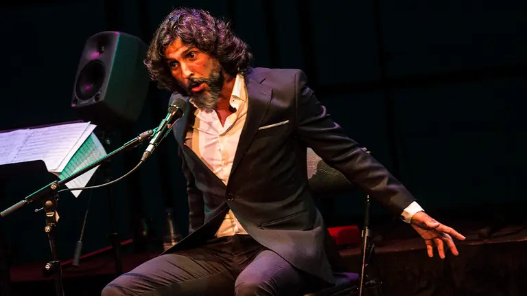Concierto de Arcángel en el Teatro Gayarre dentro del Flamenco On Fire. Foto: Javier Fergo, cedida por la organización.