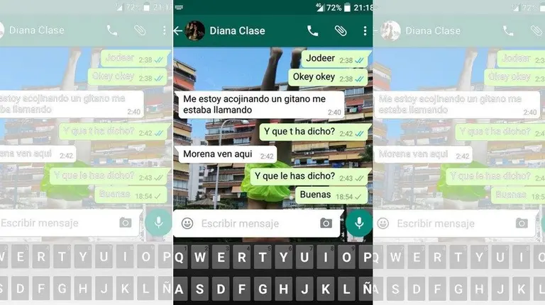 Los últimos mensajes que Diana envió a una amiga la noche de su desaparición. LA VOZ DE GALICIA