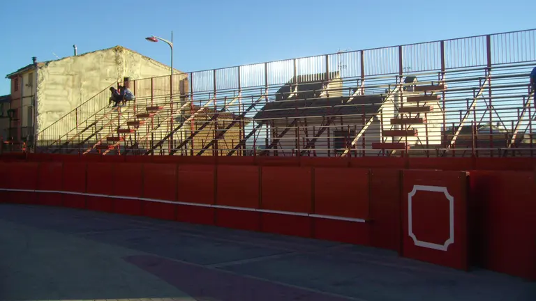 Imagen de la nueva plaza de toros portátil de Milagro.