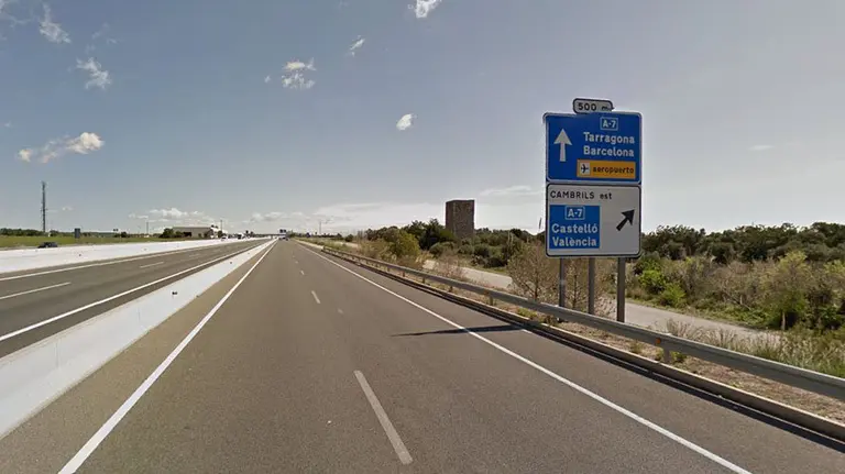 Autopista A-7 dirección Cambrills