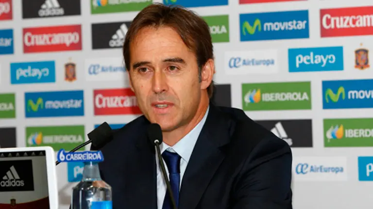 Julen Lopetegui en rueda de prensa. Rfef.es