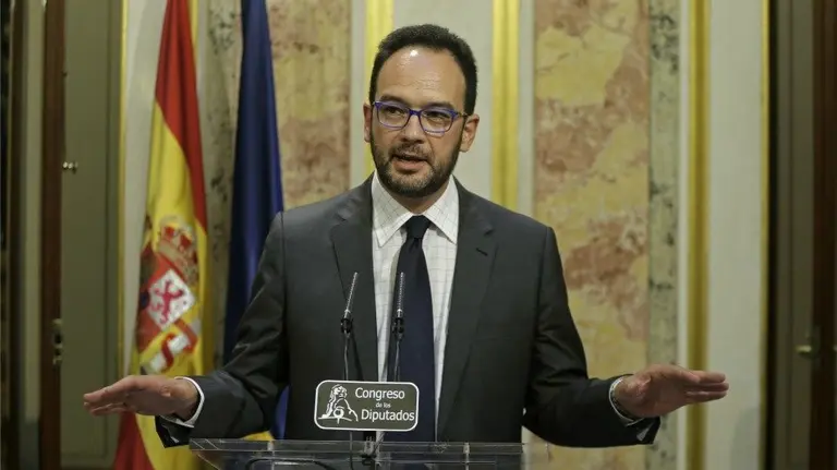 El portavoz socialista en el Congreso, Antonio Hernando. EFE. EMILIO NARANJO