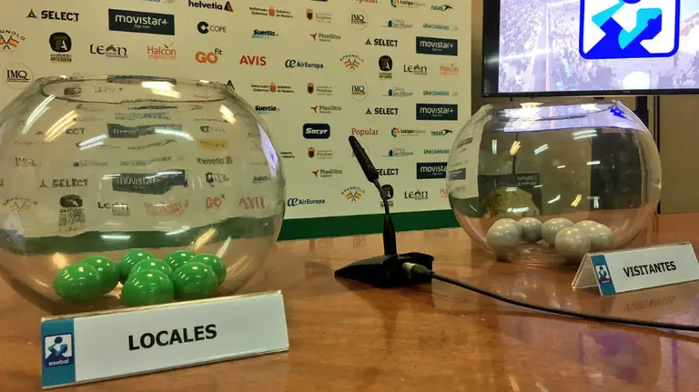 Sorteo de la Copa del Rey de balonmano. Twitter.