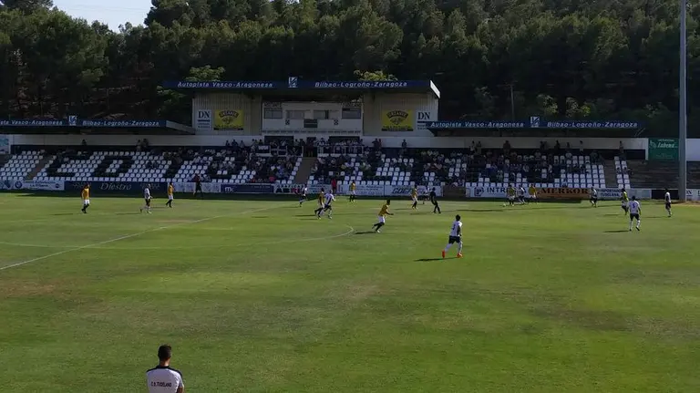 Partido Tudelano - Sanluqueño. Foto twitter Tudelano.